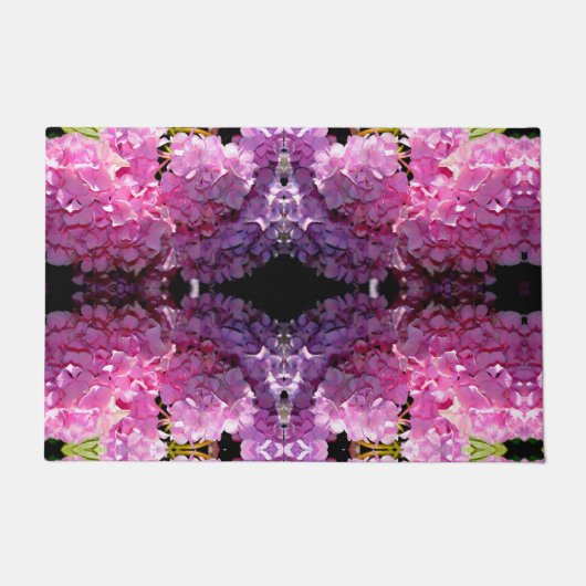 Romantische rosa, blumengeschmückte, elegante Hydr Fußmatte (Vorderseite)