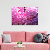 Romantische rosa, blumengeschmückte, elegante Hydr Leinwanddruck (Insitu (Wohnzimmer))