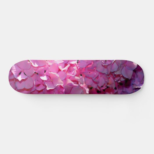 Romantische rosa, blumengeschmückte, elegante Hydr Skateboard (Horizontal)