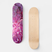 Romantische rosa, blumengeschmückte, elegante Hydr Skateboard (Vorderseite)