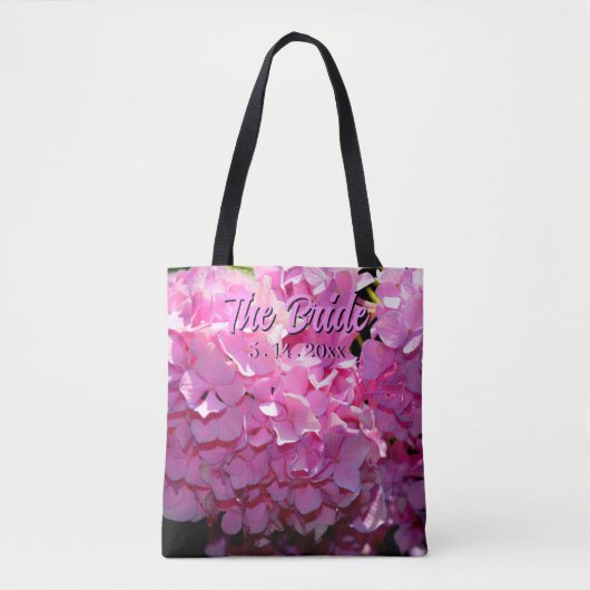Romantische rosa, blumengeschmückte, elegante Hydr Tasche (Vorderseite)