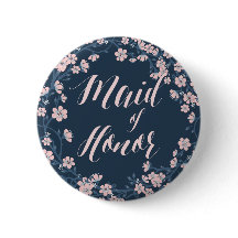 Romantische rosa Blumenknöpfe Kränze Trauzeugin