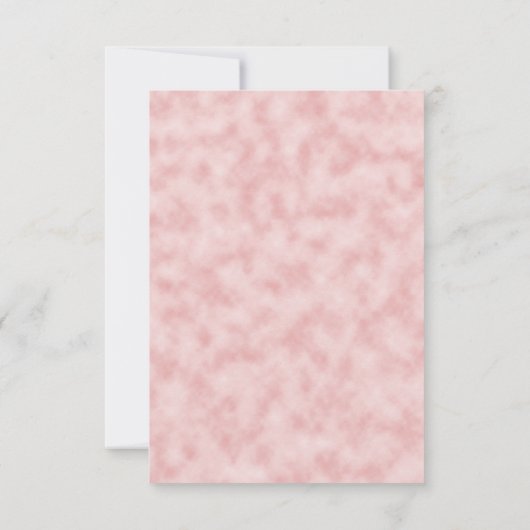 Romantische Rosa Blumenzitterung Einladung (Rückseite)