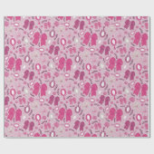 Romantische rosa Bögen und Rose Geschenkpapier (Flach)