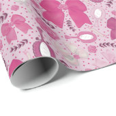 Romantische rosa Bögen und Rose Geschenkpapier (Rolleneckpunkt)