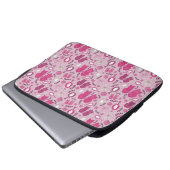 Romantische rosa Bögen und Rose Laptopschutzhülle (Vorne Knopf)