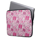 Romantische rosa Bögen und Rose Laptopschutzhülle (Vorderseite Links)