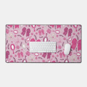 Romantische rosa Bögen und Rose Schreibtischunterlage (Tastatur & Maus)