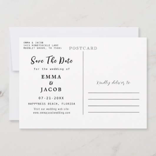 Romantische Rosa Burgund Wasserfarbe Florenz Save The Date (Rückseite)