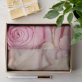 Romantische rosa Creme-Rose Seidenpapier (Geschenk)