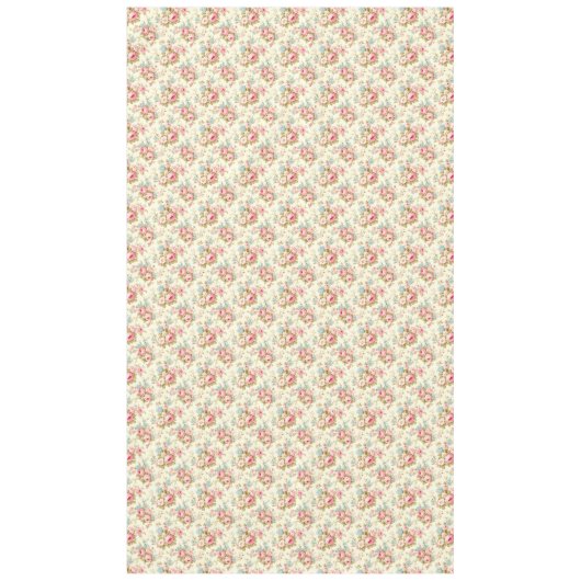 Romantische Rosa Englische Rose auf blassgelb Tischdecke (Vorderseite)