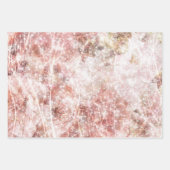 Romantische Rosa-Funkelhochzeit Geschenkpapier Set (Vorderseite 3)