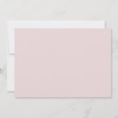 Romantische Rosa-Garten Rose Botanische Hochzeit Dankeskarte (Rückseite)