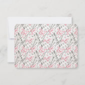 Romantische Rosa Gartenanlage UAWG Einladung (Rückseite)