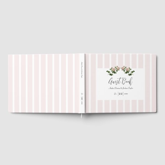 Romantische Rosa Hochzeit Gästebuch (Voll)