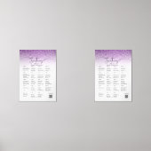 Romantische rosa Hochzeitstabelle Bilderwand Sets (Vorderseite)