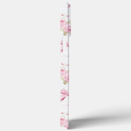 Romantische Rosa Hütte Rose und Bow Coquette Case-Mate iPhone Hülle (Rückseite / Rechts)