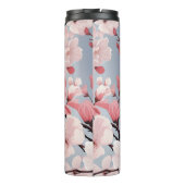 Romantische rosa Kirschblüten Thermosbecher (Rückseite)