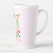Romantische Rosa Liebe immer Rosa Latte Tasse (Rechts)