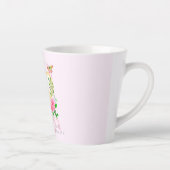 Romantische Rosa Liebe immer Rosa Latte Tasse (Rechts)