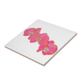 Romantische Rosa Orchid Aquarellmalerei Fliese (Seite)