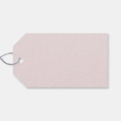 Romantische rosa Peonies Wreath Merci Vielen Dank Geschenkanhänger (Rückseite Horizontal)