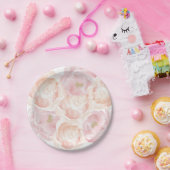 Romantische rosa Peonys, florale Pappteller (Party)