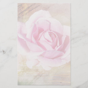Romantische rosa Rose Briefpapier