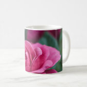 Romantische Rosa Rose Kaffeetasse (VorderseiteRechts)