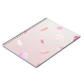 Romantische Rosa Rose Petal Notizblock (Linke Seite)