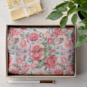 Romantische rosa Rose Seidenpapier (Geschenk)