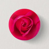Romantische Rosa Rose v2 Button (Vorderseite)