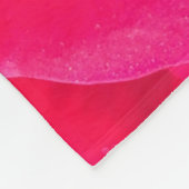 Romantische Rosa Rose v2 Fleecedecke (Ecke)