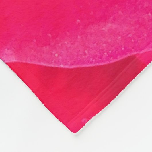 Romantische Rosa Rose v2 Fleecedecke (Ecke)