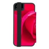 Romantische Rosa Rose v2 Incipio iPhone Geldbeutel-Hülle (Folio Rückseite)
