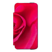 Romantische Rosa Rose v2 Incipio iPhone Geldbeutel-Hülle (Folio Vorderseite)