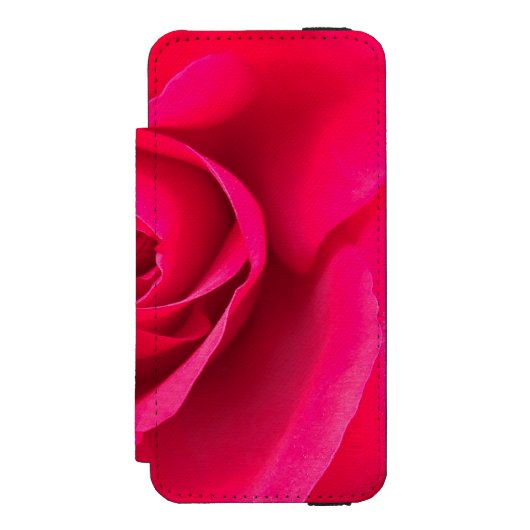 Romantische Rosa Rose v2 Incipio iPhone Geldbeutel-Hülle (Folio Vorderseite)