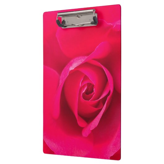 Romantische Rosa Rose v2 Klemmbrett (Links)