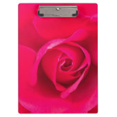 Romantische Rosa Rose v2 Klemmbrett (Vorderseite)