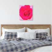 Romantische Rosa Rose v2 Leinwanddruck (Insitu (Schlafzimmer))