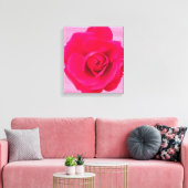 Romantische Rosa Rose v2 Leinwanddruck (Insitu (Wohnzimmer))