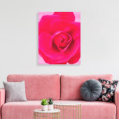 Romantische Rosa Rose v2 Leinwanddruck (Insitu (Wohnzimmer))