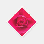 Romantische Rosa Rose v2 Serviette (Ecke)