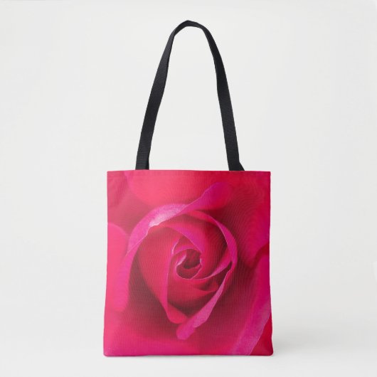 Romantische Rosa Rose v2 Tasche (Vorderseite)