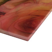 Romantische rosa Rosen Soft Finish Schneidebrett (Ecke)