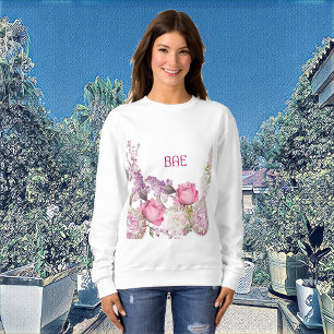 Romantische rosa Rosen Valentinstag BAE Floral ind Sweatshirt