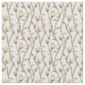 Romantische rosa Rosenblumen Stoff (Nahaufnahme)