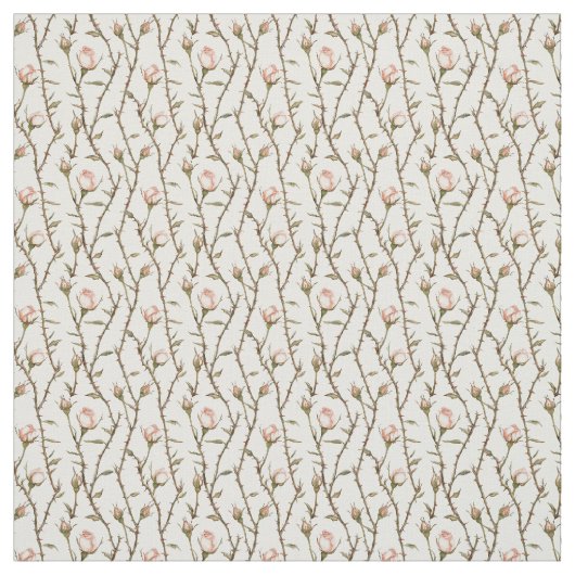 Romantische rosa Rosenblumen Stoff (Muster)