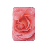 Romantische Rosa Rosentropfen Badematte (Vorderseite Vertikal)
