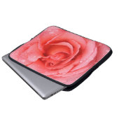 Romantische Rosa Rosentropfen Laptopschutzhülle (Vorne Knopf)
